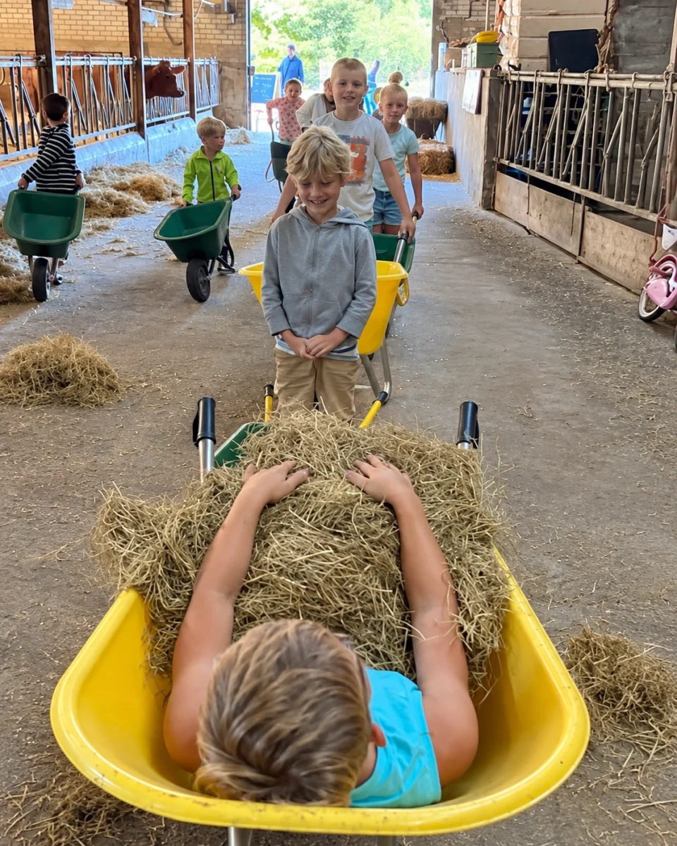 meisjes in kruiwgen