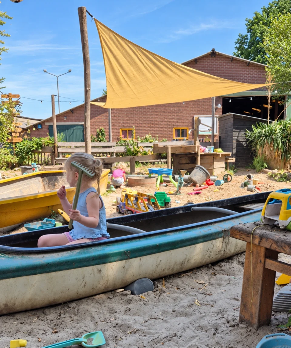 kinderen in een boot